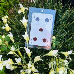 Louis Vuitton LTD EDT Gold Monogram Playing Card 5 of Spades